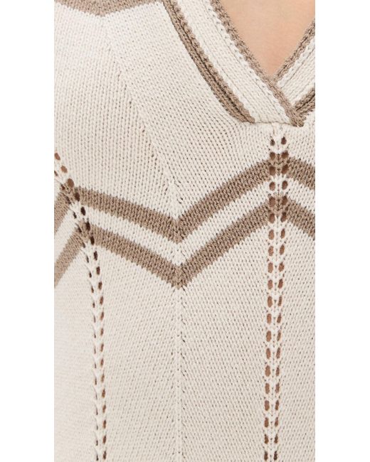 Splendid White X Cella Jane Chevron Caftan