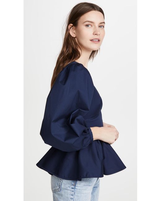 Staud Blue Luna Top