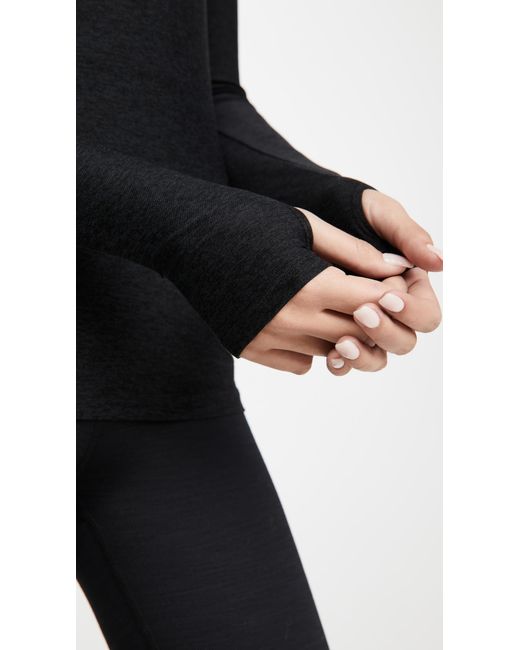 Beyond Yoga Black Classic Crew Pullover