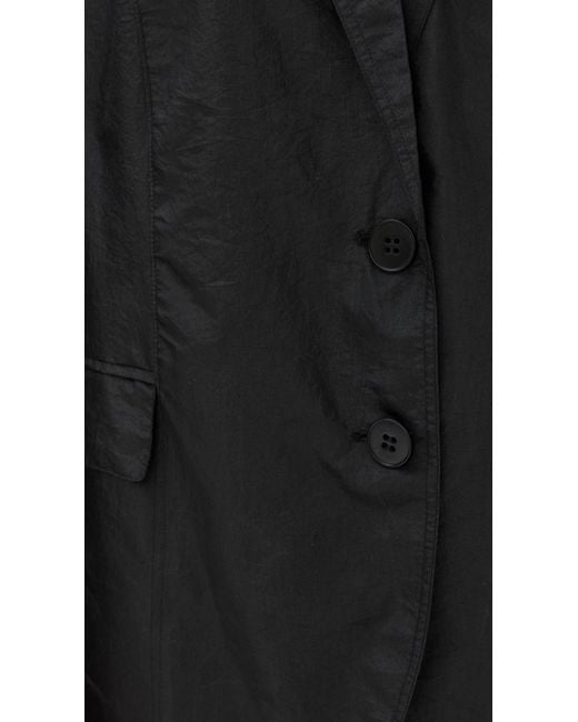 Tibi Black Crispy Nylon Liam Blazer