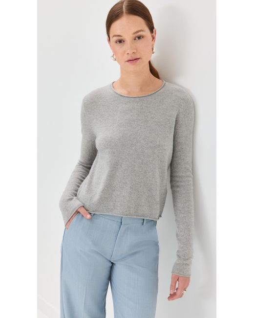 Lisa Yang Gray Ida Cashmere Sweater