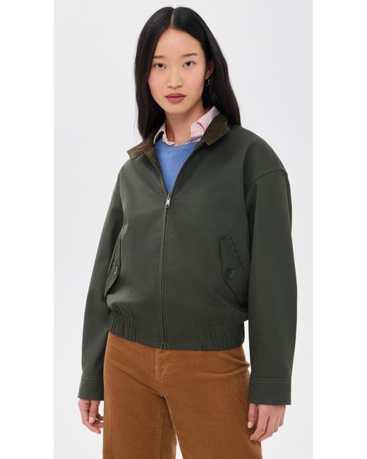Alex Mill Black Cropped Zip Jacket