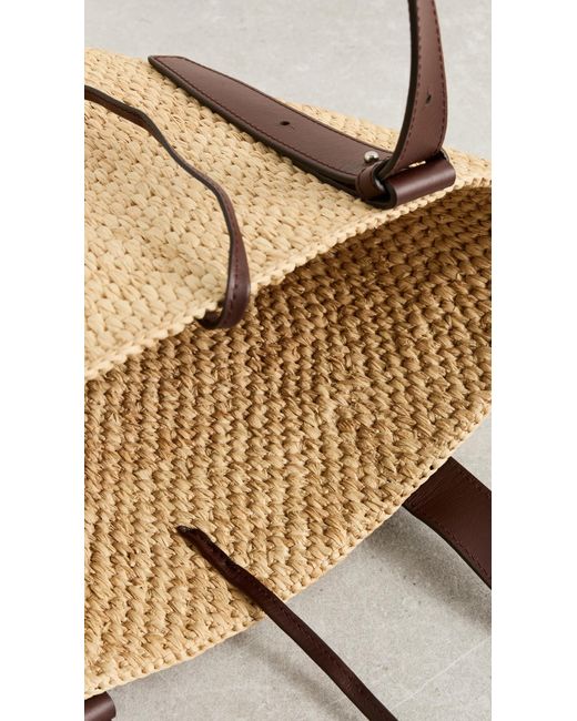 LIE STUDIO White The Bianca Raffia Small Bag