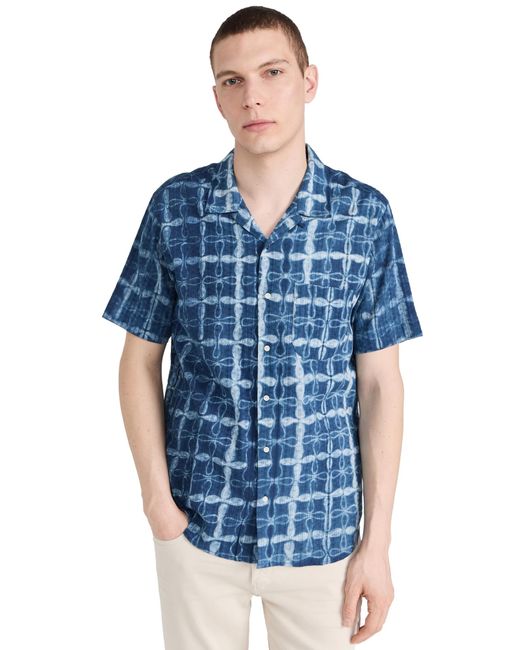 Kardo Blue Laar Shibori Shirt for men