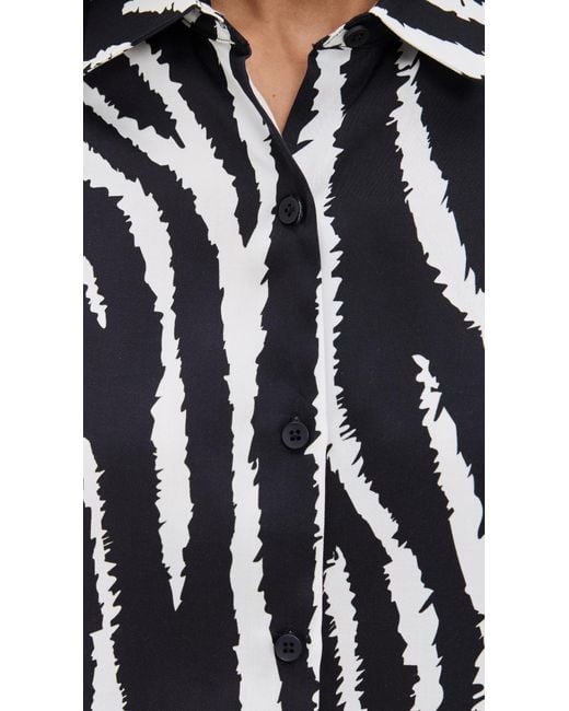 BruceGlen Black Button Up Blouse
