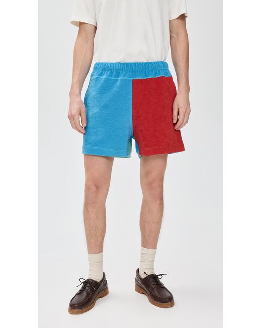 Howlin' By Morrison Blue Terry Shorts 4.25 for men