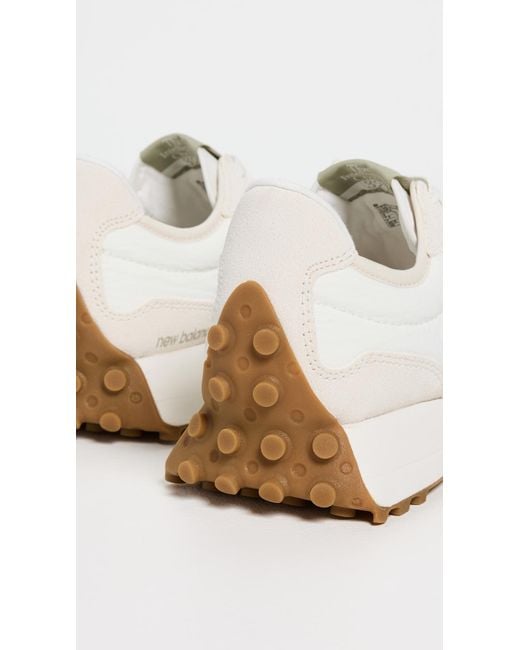New Balance White 327 Sneakers