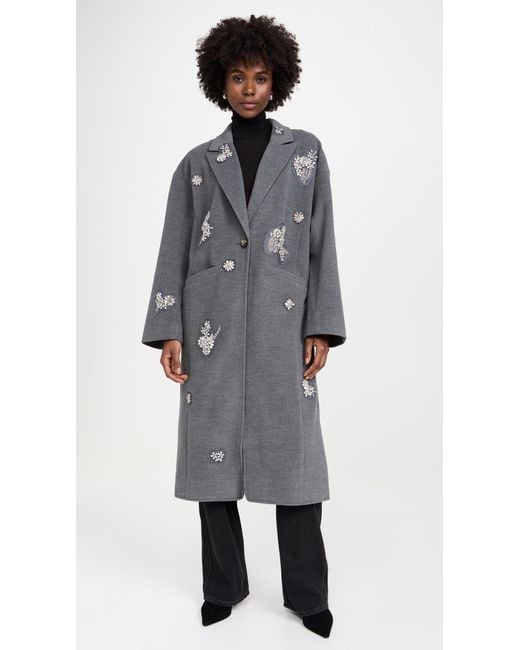 Cinq À Sept Black Crystal Ivy Gravis Coat