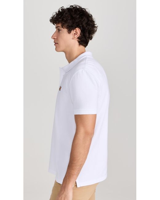 Maison Kitsuné White Fox Head Patch Regular Polo for men