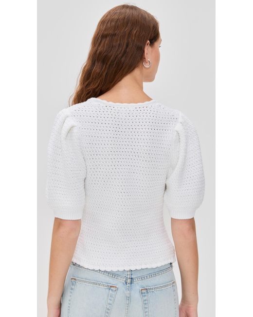 Splendid White Beverley Sweater