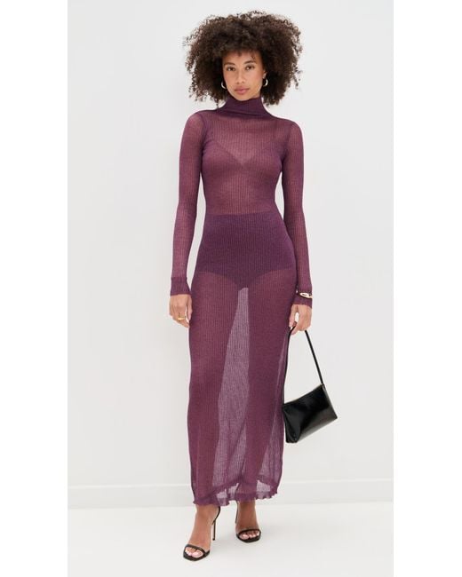AFRM Purple Vilas Dress