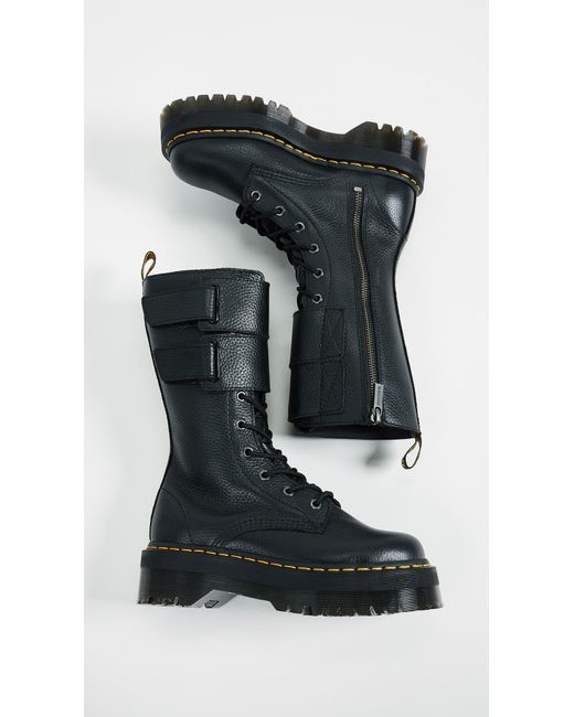 Dr. Martens Jagger 10 Eye Boots in Black | Lyst