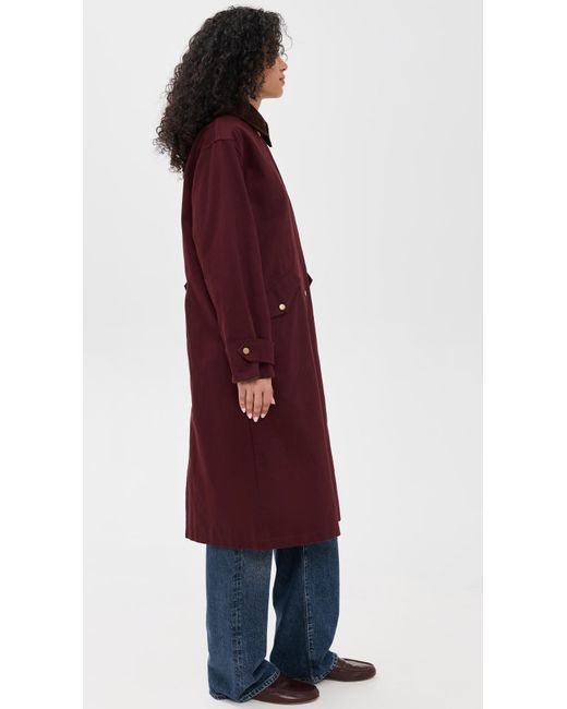 Line & Dot Red Chelsea Jacket