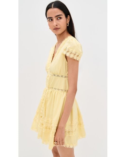 Peixoto Piper Mini Dress in Natural | Lyst