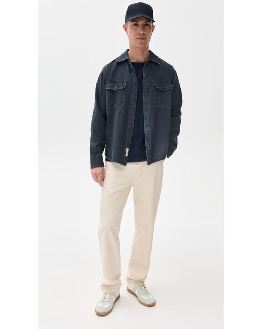 Rag & Bone Blue Denim Engineered Jack Shirt for men