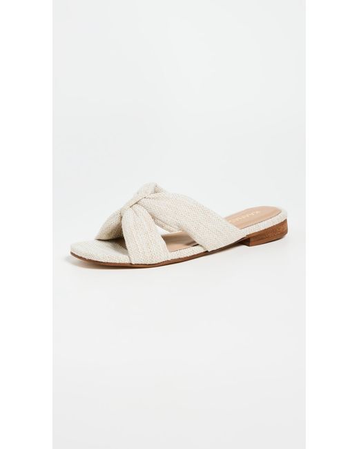 Kaanas White Pacifico Chunky Crisscross Sandals