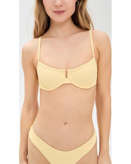 LSPACE Natural Hunter Bikini Top