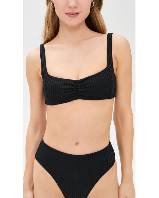 LSPACE Black Effie Bikini Top