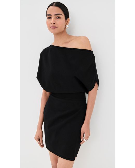 Jonathan Simkhai Shania Mini Dress in Black | Lyst