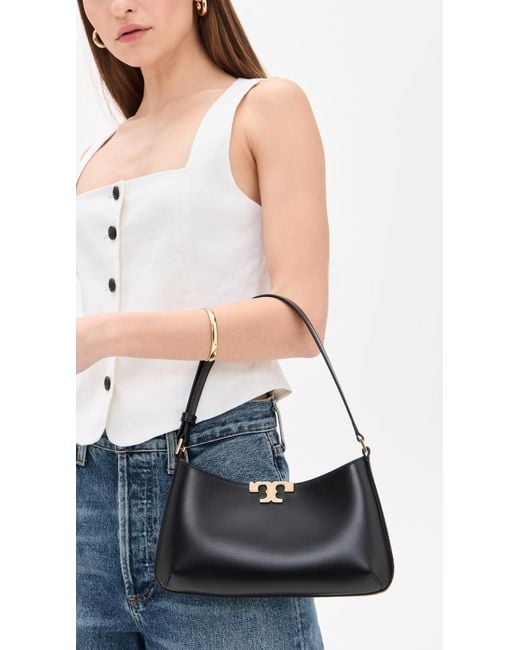 Tory Burch Black Eleanor Slim Shoulder Bag