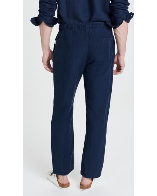 Onia Blue Air Inen Pu-on Pant for men