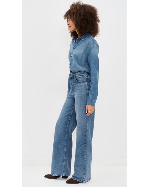 Ba&sh Blue Bloom Jumpsuit