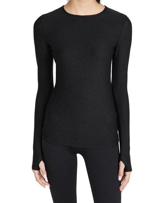 Beyond Yoga Black Classic Crew Pullover