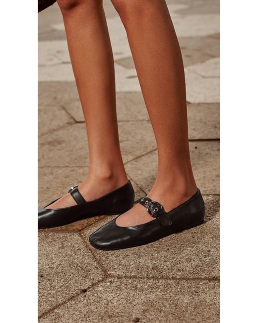 Reformation Brown Bethany Ballet Flats