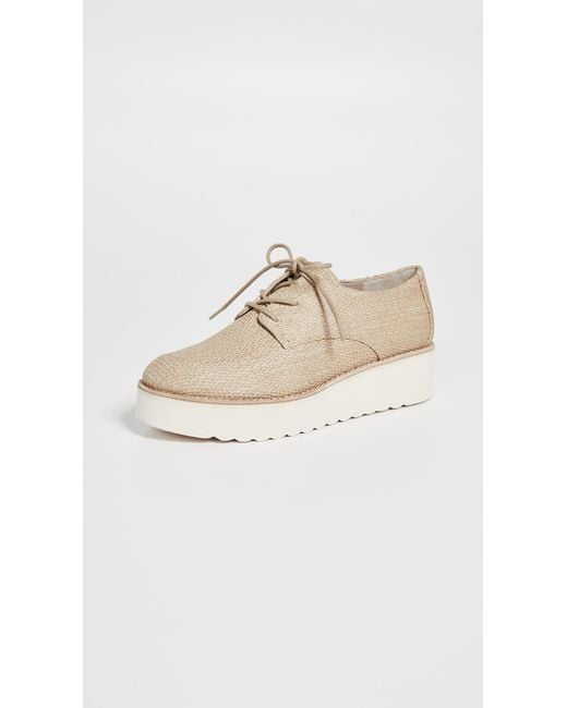 Vince Natural Zina Platform Oxfords