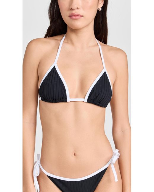 Solid & Striped Black The Iris Bikini Top