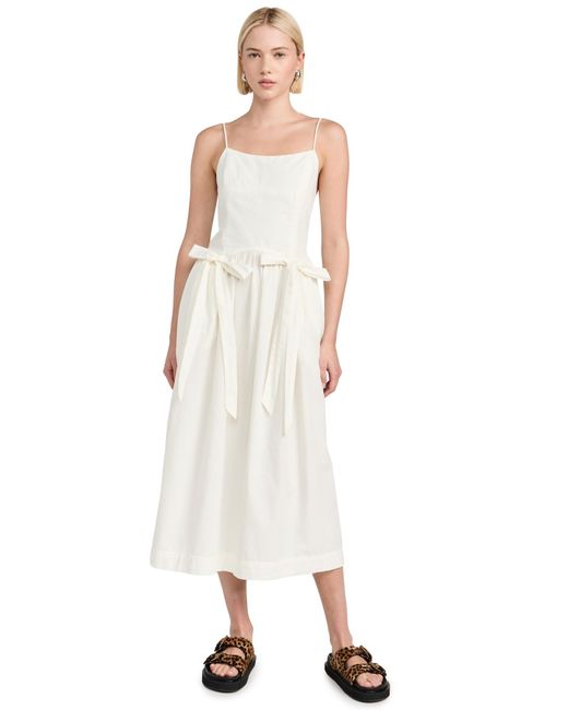 Damson Madder White Penelope Dress