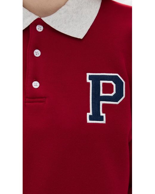 Parker Red Rugby Sweater