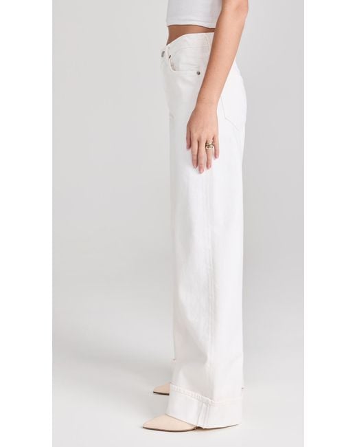 Agolde White Dame Jeans