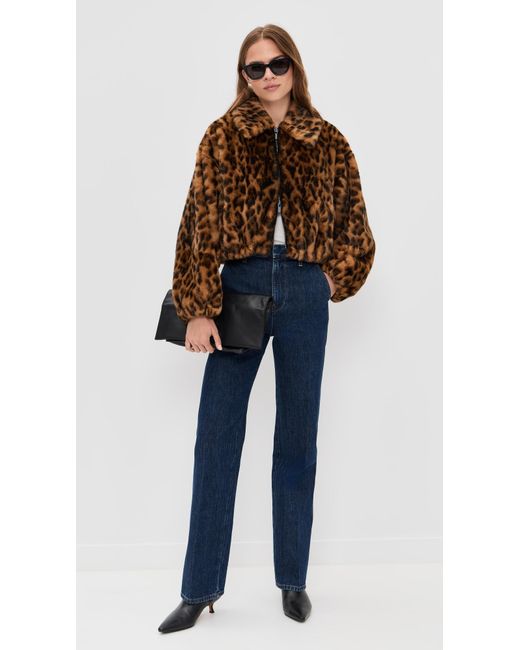 A.L.C. Black A. L.C. Esme Faux Fur Jacket