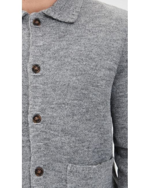 Rhythm Gray Mohair Whip Stitch Knit for men