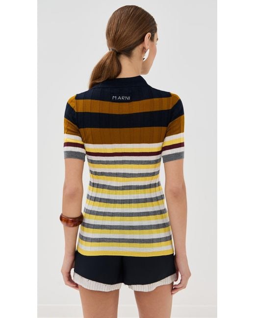 Marni Black Polo Top