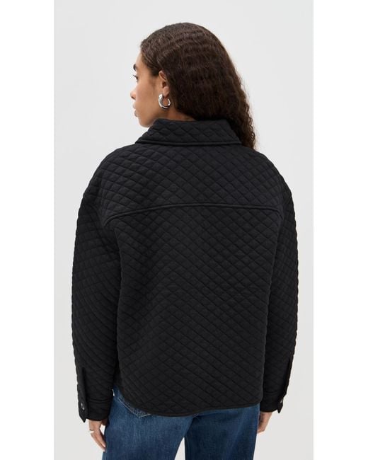 Vince Black Quilted Collared Jacket