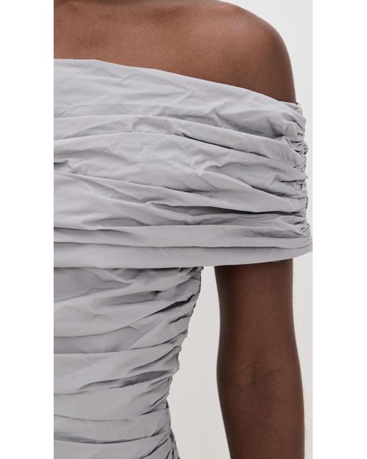 ROTATE BIRGER CHRISTENSEN Multicolor Off Shoulder Mini Dress