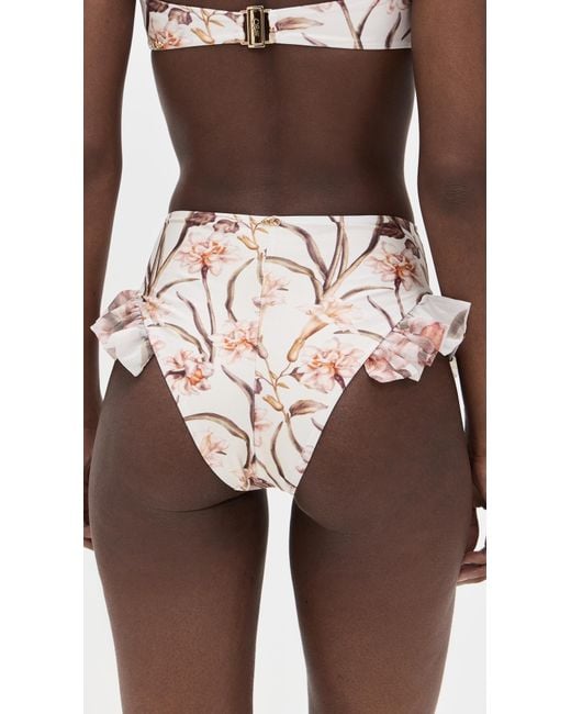 PATBO Pink Botanic Retro Flutter Bikini Bottoms