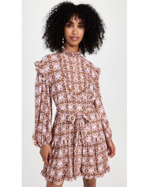 Zimmermann Synthetic Daisy Mini Dress in Pink Daisy (Red) | Lyst