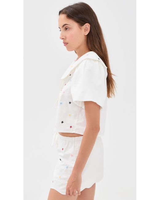 Sixxta White Marea Top