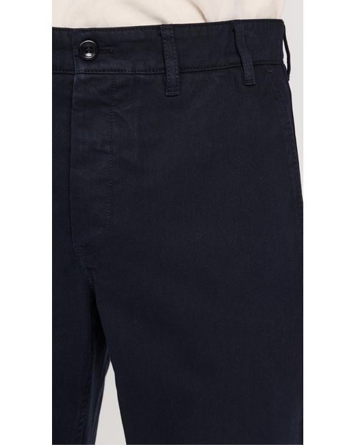 Norse Projects Blue Aros Regular Broken Twill Chino Trousers for men