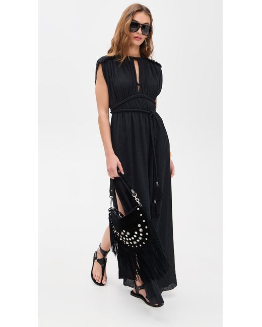 【送料&関税込】Isabel Marant Joya Cotton Long Dress Joya braided gathered cotton-gauze maxi dress | NET-A-PORTER