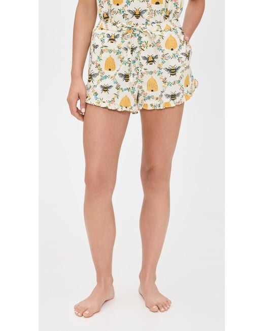 Printfresh Multicolor Back To Bed Shorts Pajama Set