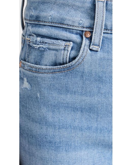 PAIGE Blue Anessa " Jeans With Raw Hem