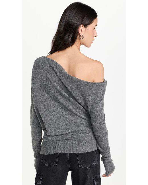 Enza Costa Black Souch Sweater