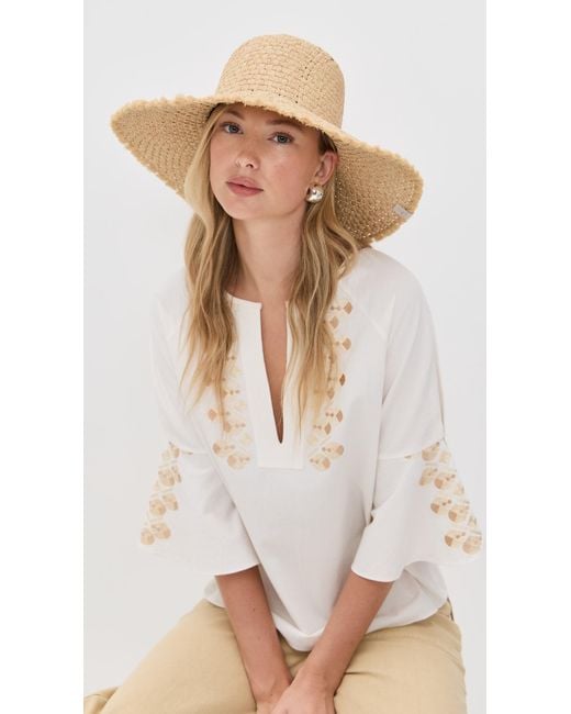 Rag & Bone White Ella Straw Sun Hat