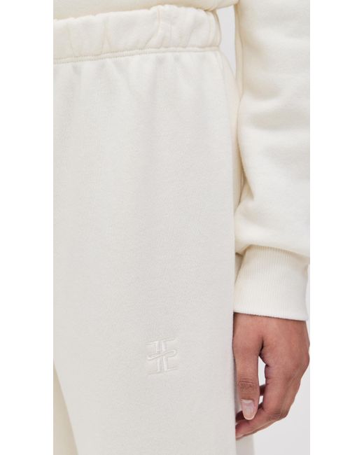 ÉTERNE White Classic Sweatpants