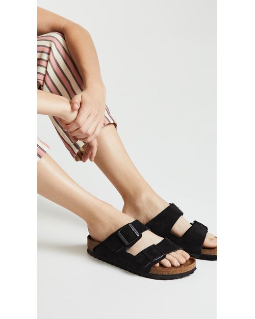 Birkenstock Black Arizona Soft Footbed Sandals