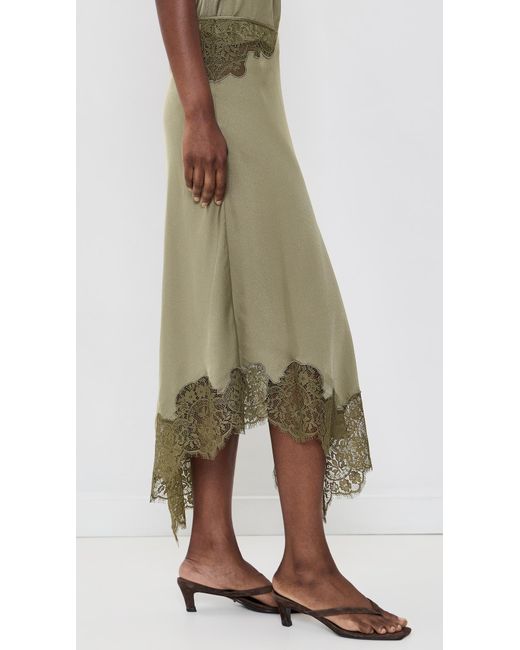 Ba&sh Green Coni Skirt